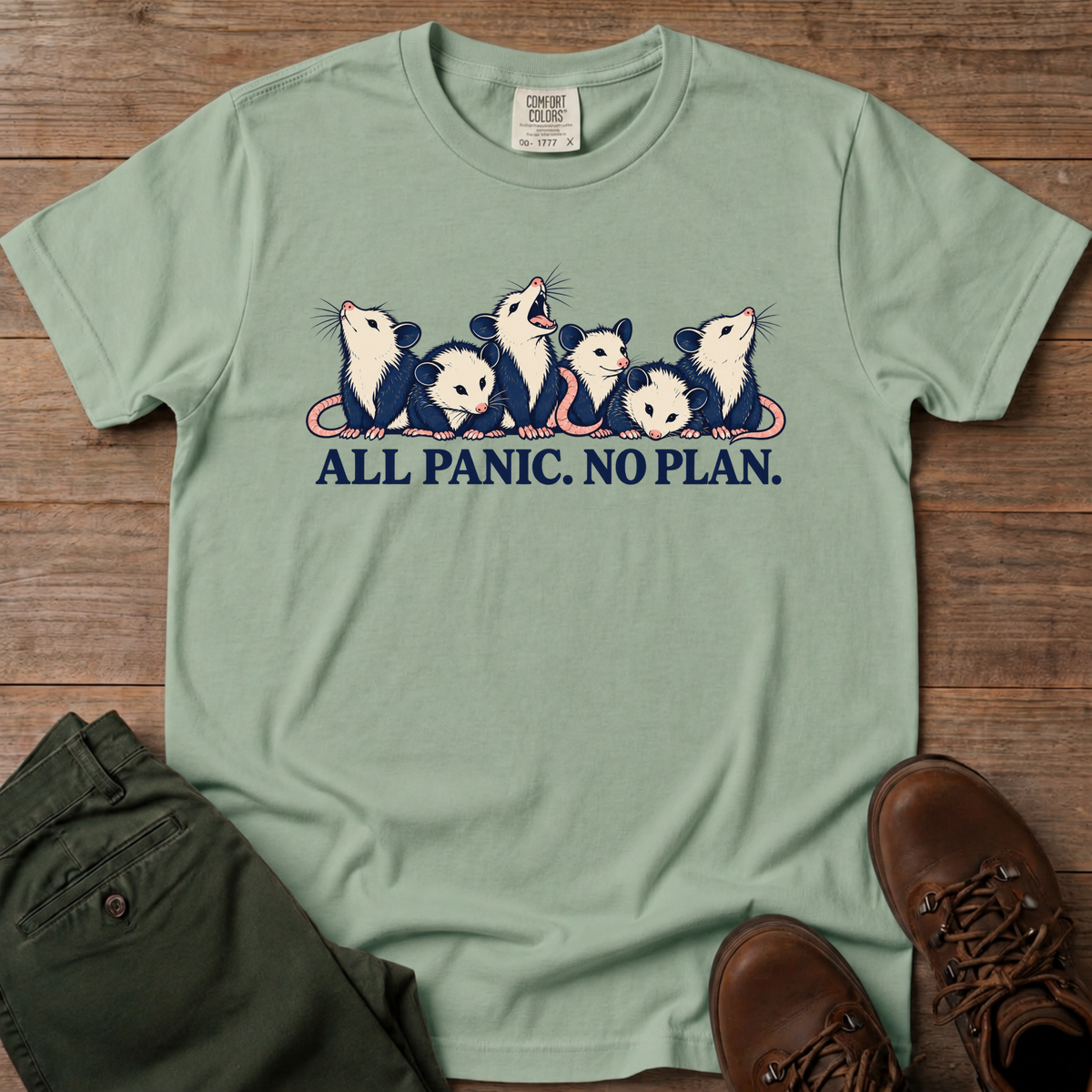 All Panic No Plan T-Shirt