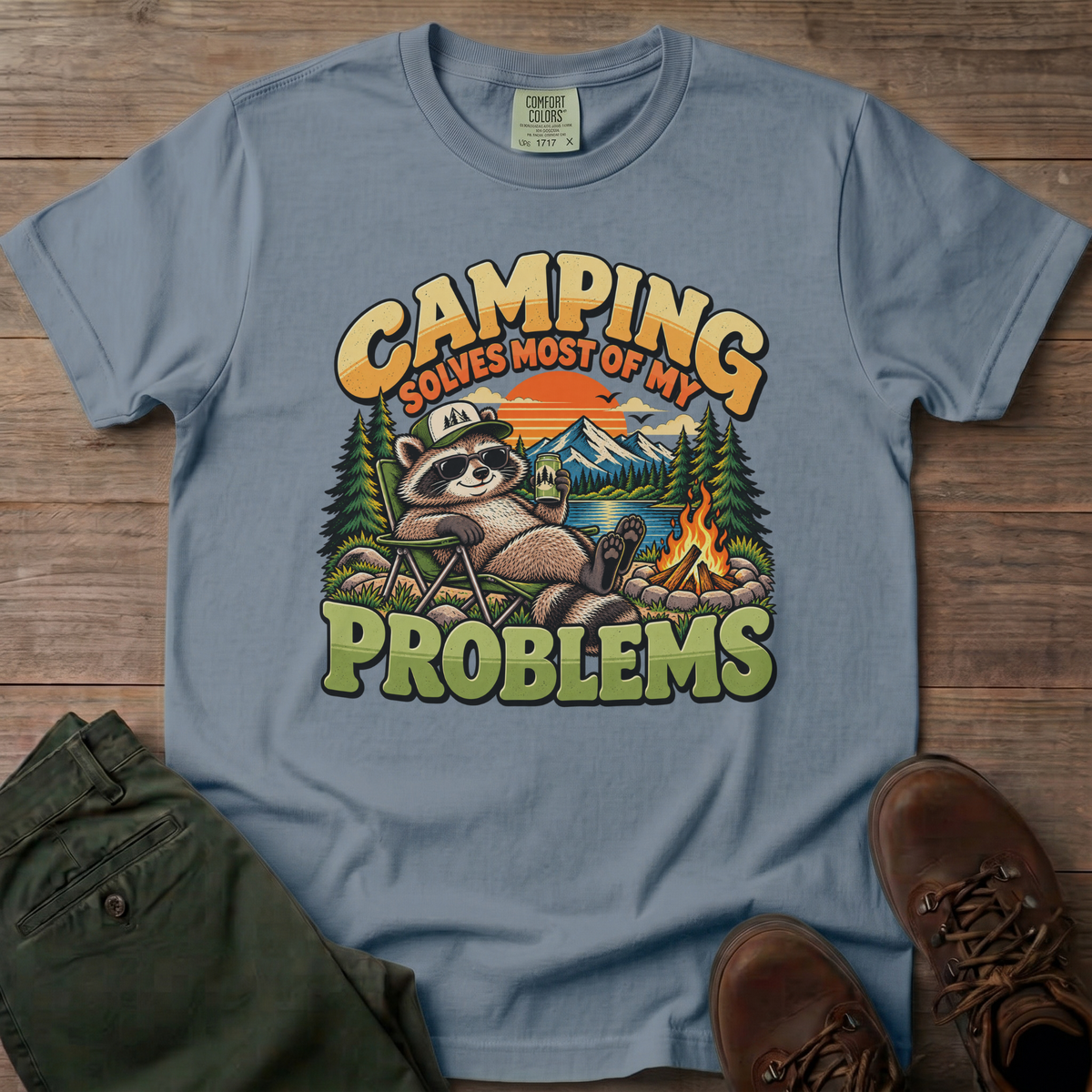 Camping Solves Most Of My Problems T-Shirt