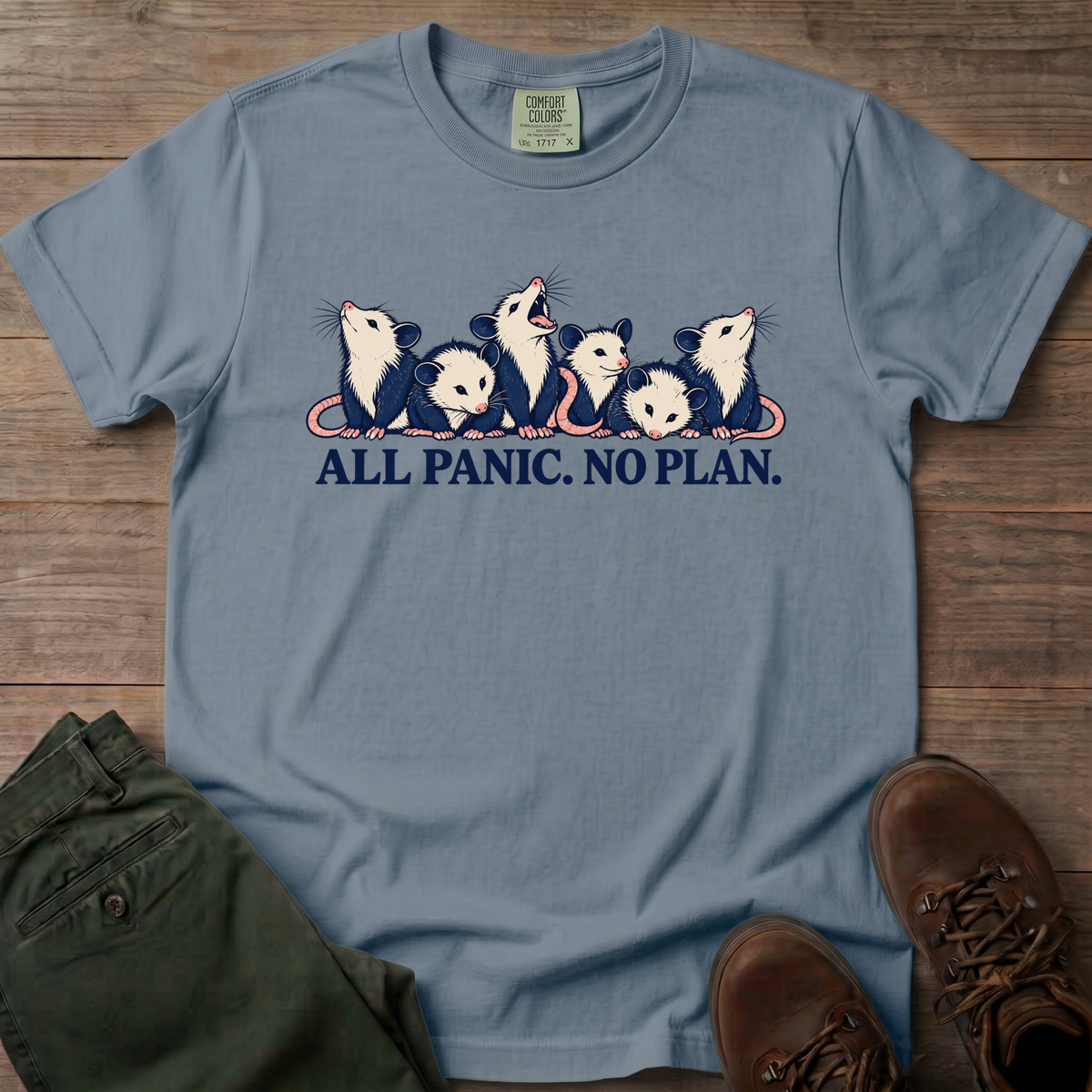All Panic No Plan T-Shirt