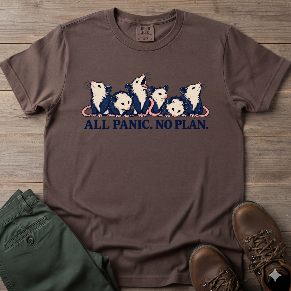All Panic No Plan T-Shirt