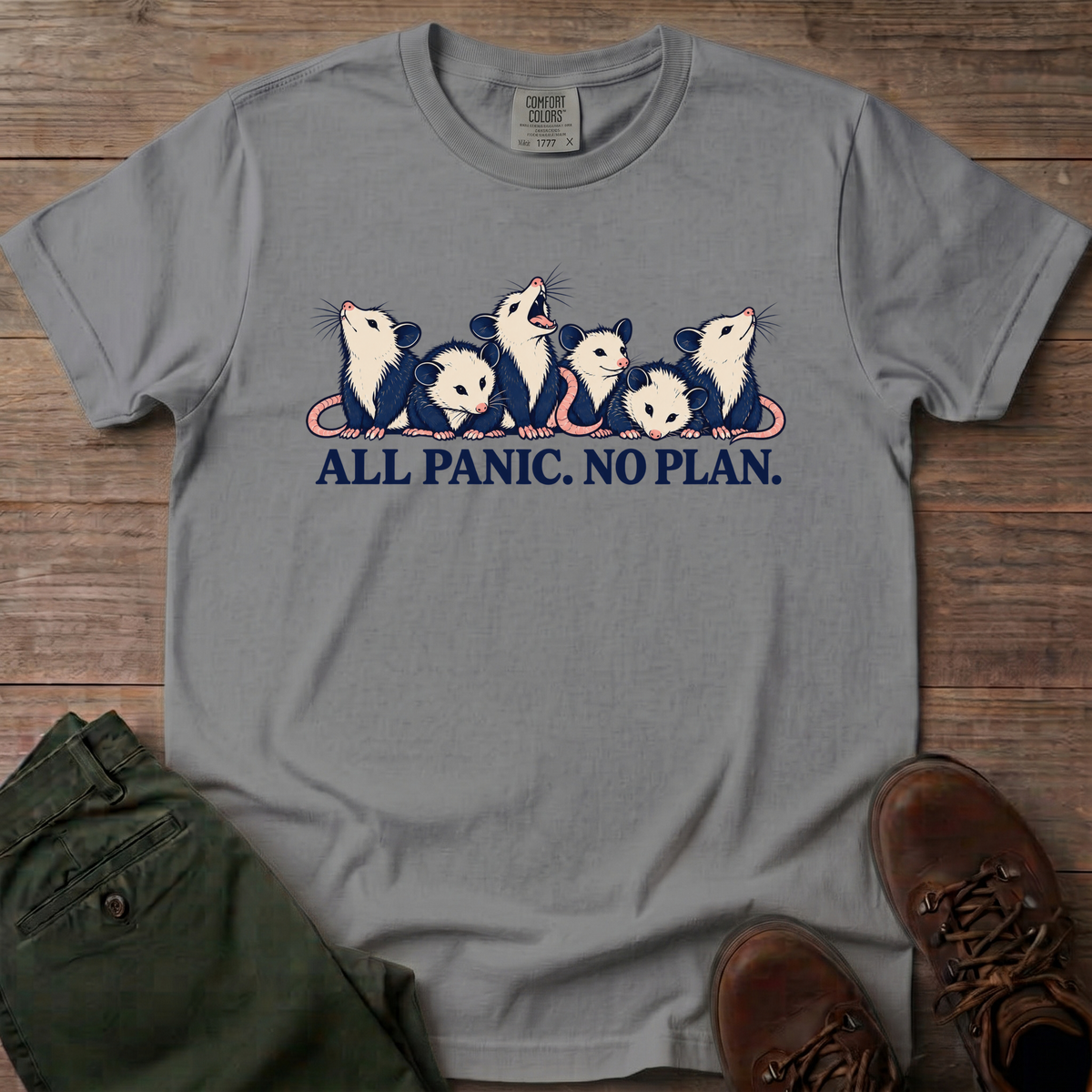 All Panic No Plan T-Shirt