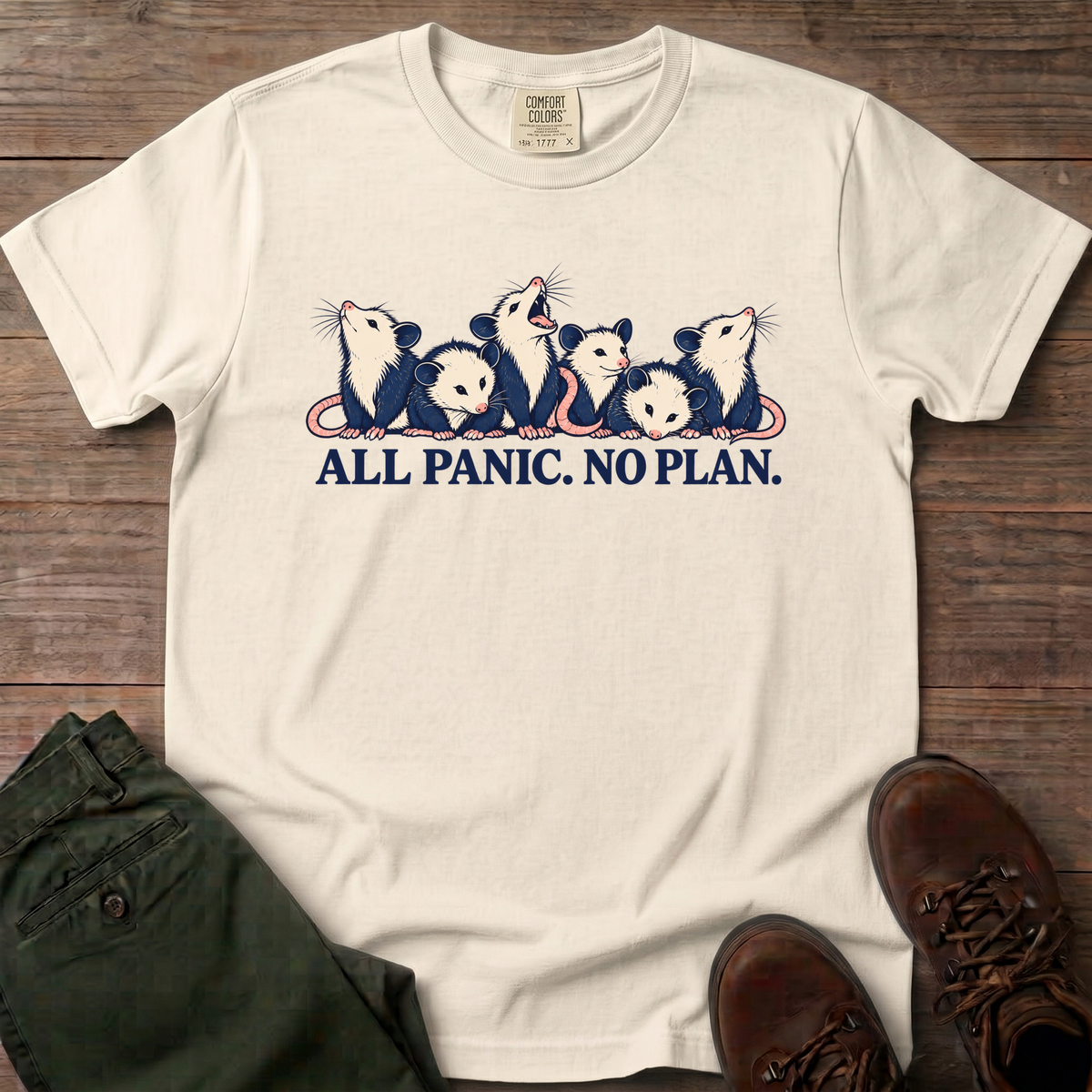 All Panic No Plan T-Shirt