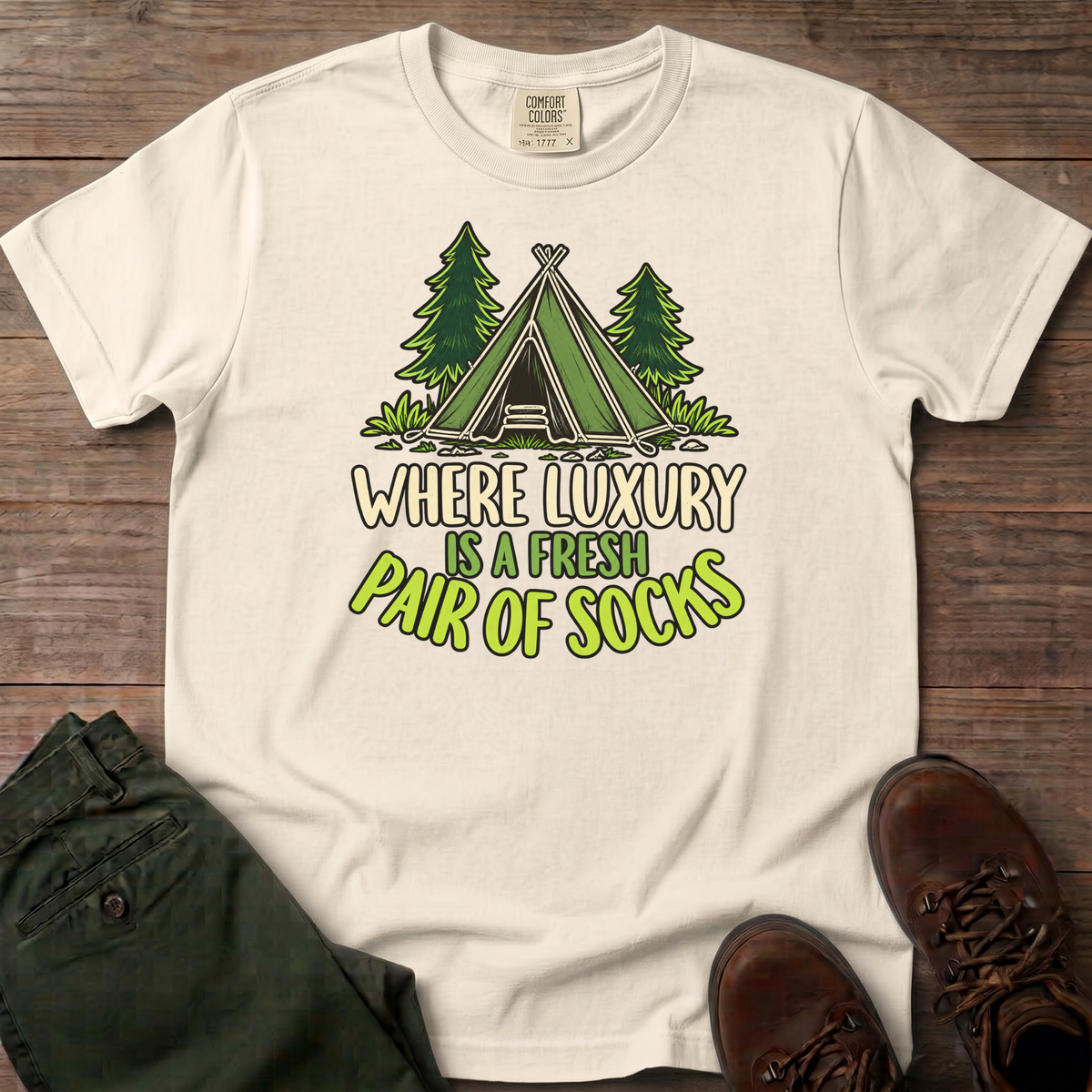 Where Luxury Is A Fresh Pair Of Socks T-Shirt