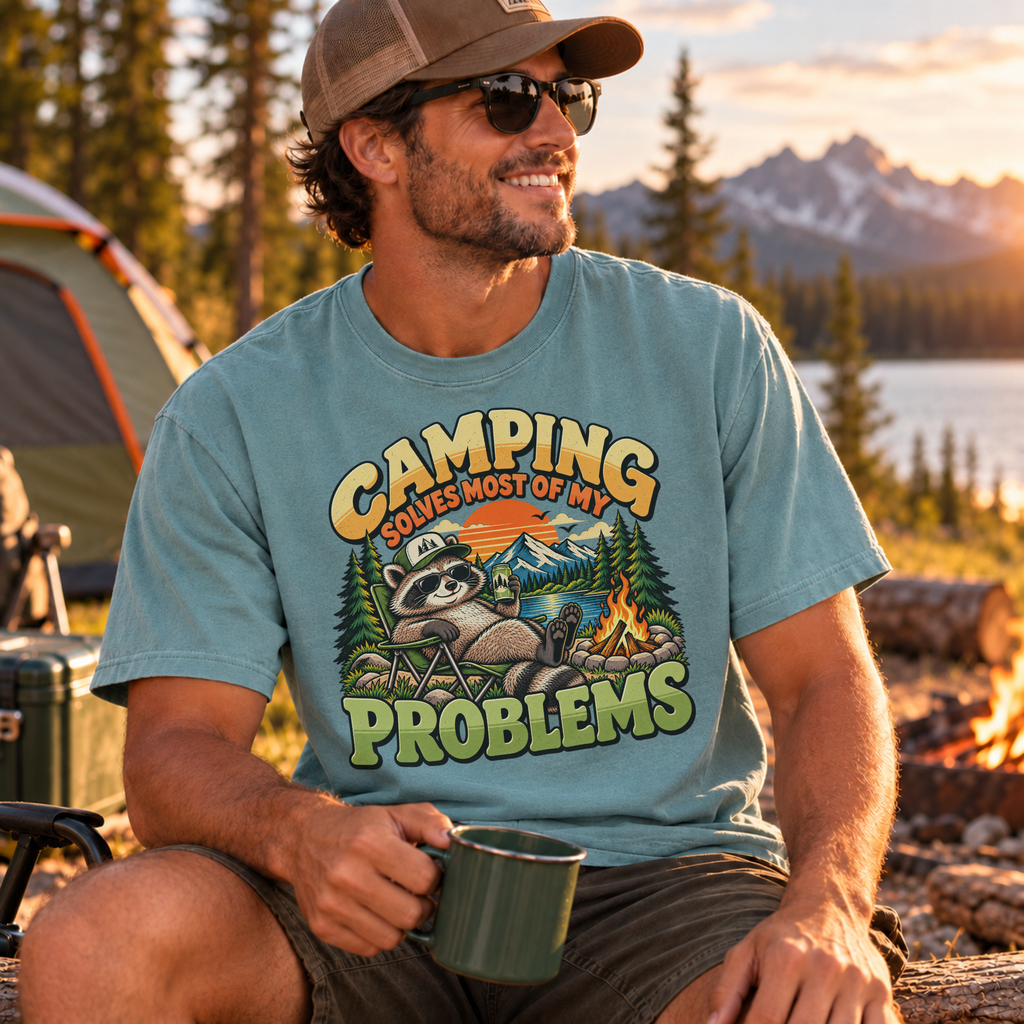 Camping Solves Most Of My Problems T-Shirt