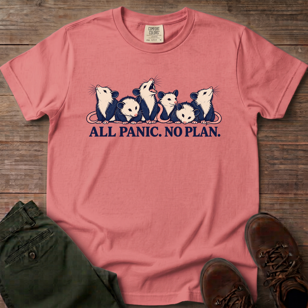 All Panic No Plan T-Shirt