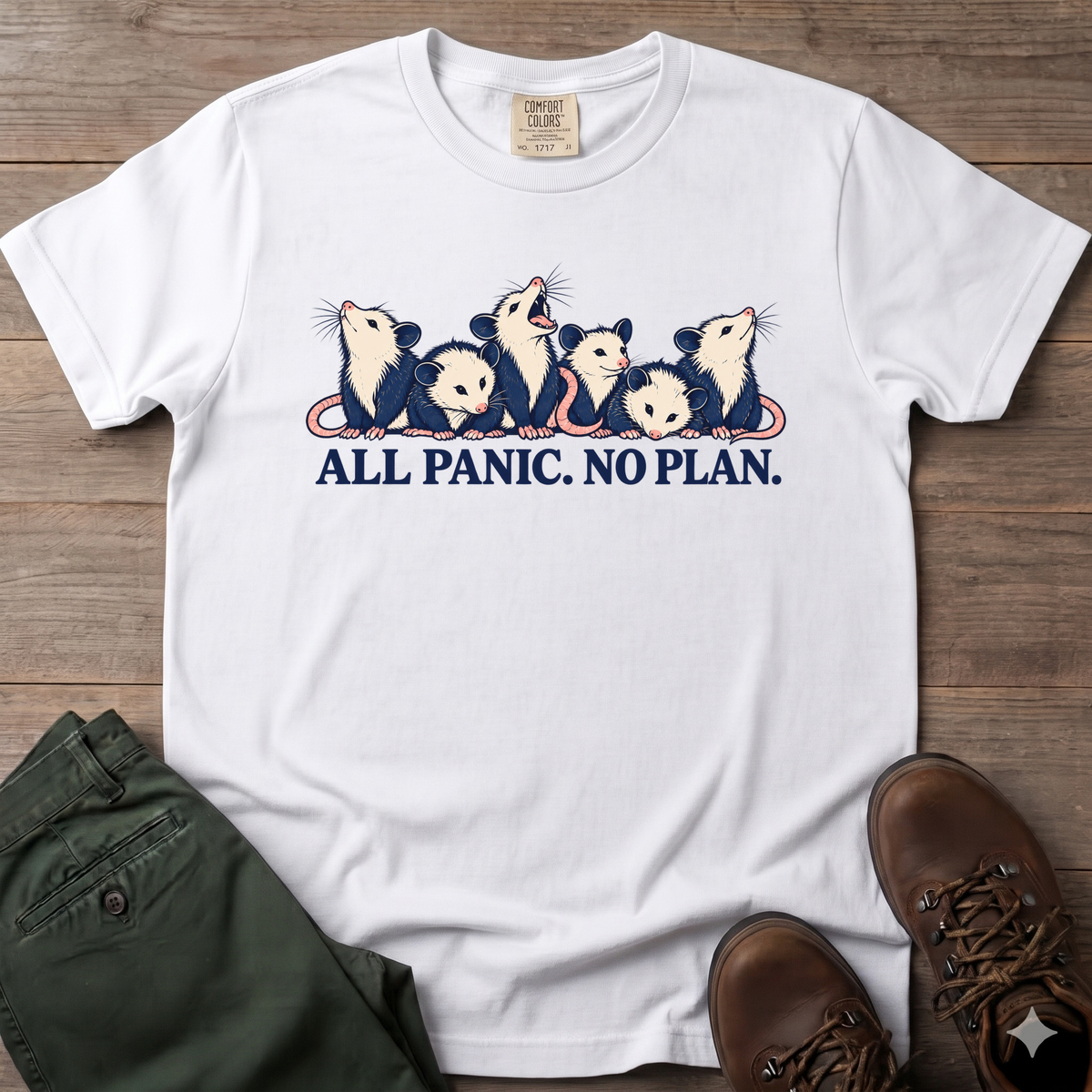 All Panic No Plan T-Shirt